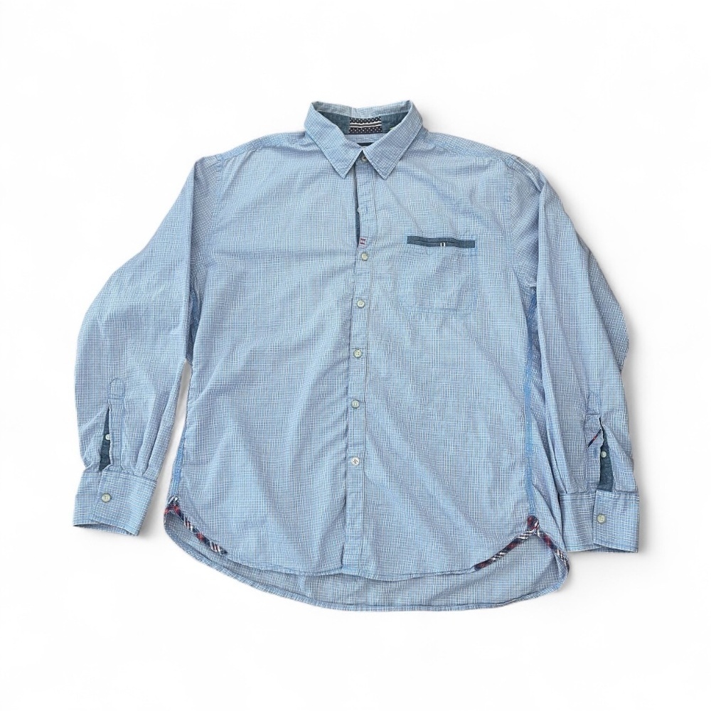 Robert Graham Men's Blue Checkered Shirt